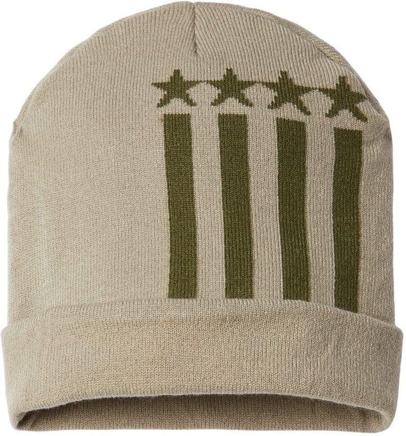 Cap America USA-Made Patriotic Cuffed Beanie