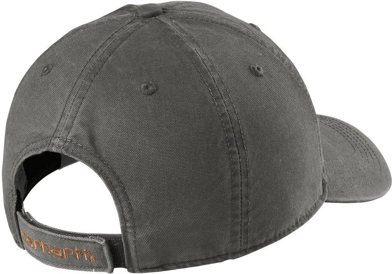 TMI Adjustable Carhartt Cotton Canvas Hat, Brown