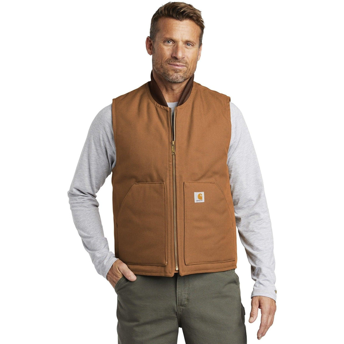 no-logo Carhartt Duck Vest-Vests-Carhartt-Thread Logic