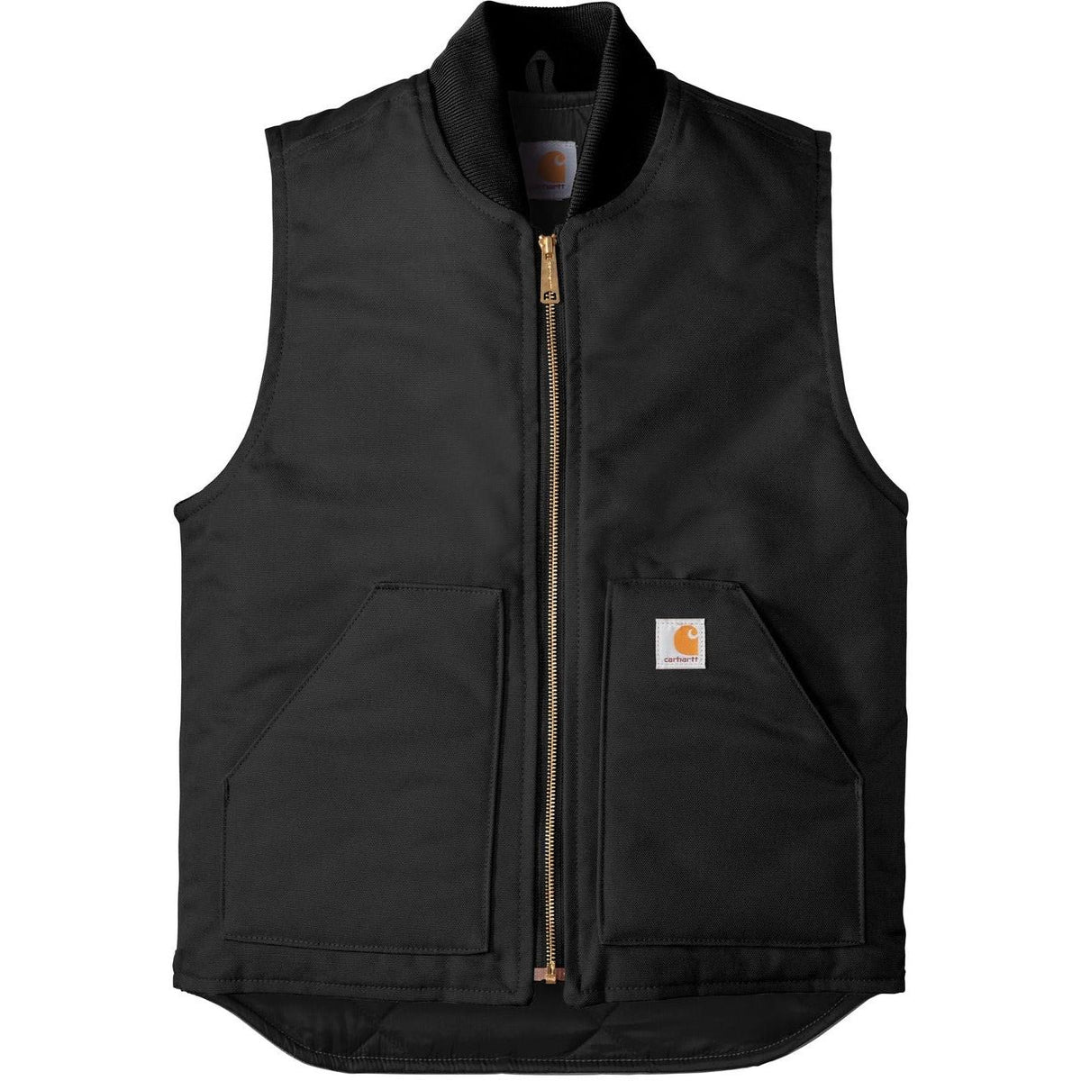 no-logo Carhartt Duck Vest-Vests-Carhartt-Black-S-Thread Logic