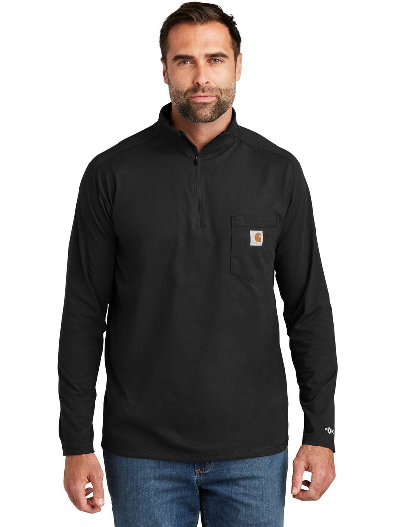 no-logo Carhartt Force 1/4-Zip Long Sleeve T-Shirt-Regular-Carhartt-Thread Logic