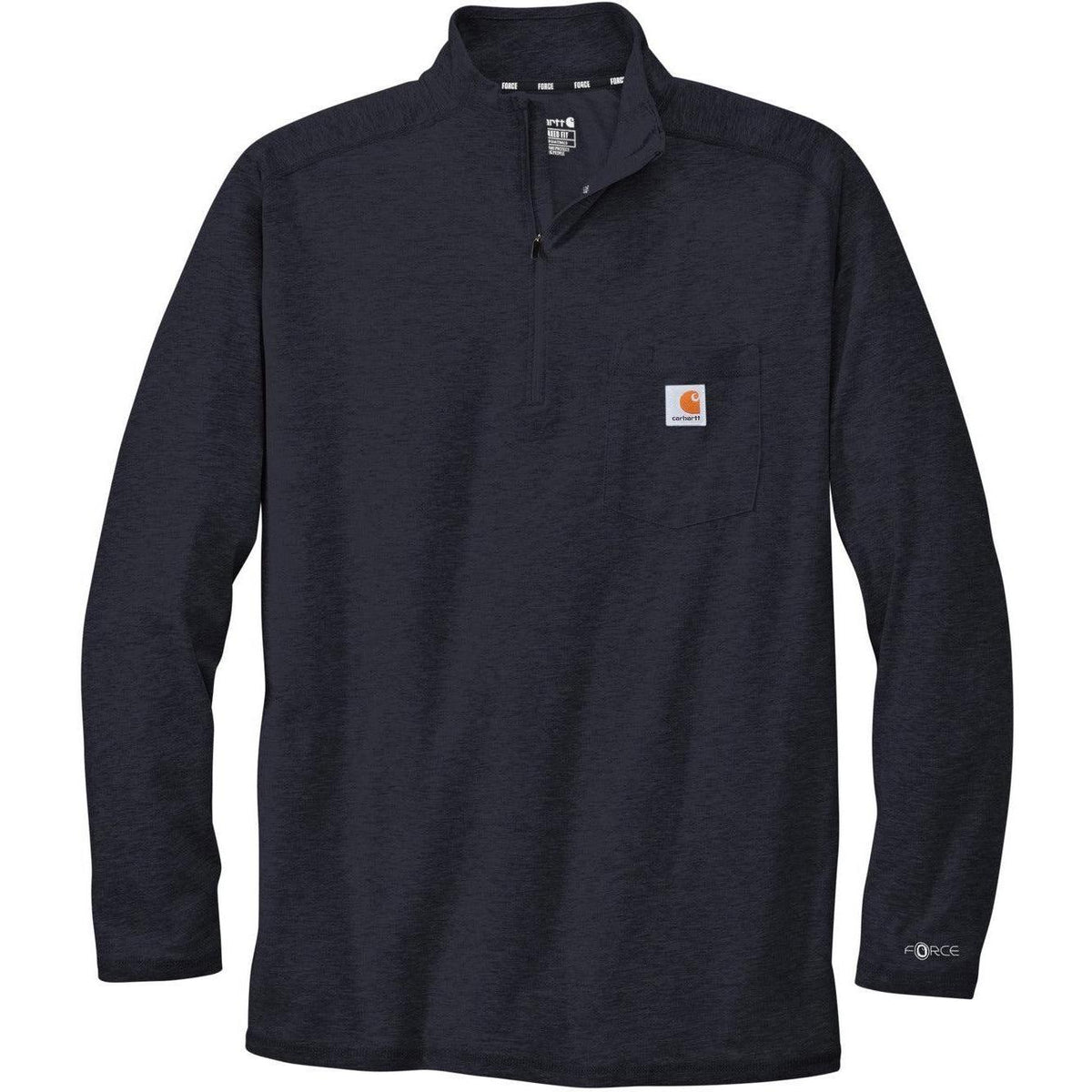 no-logo Carhartt Force 1/4-Zip Long Sleeve T-Shirt