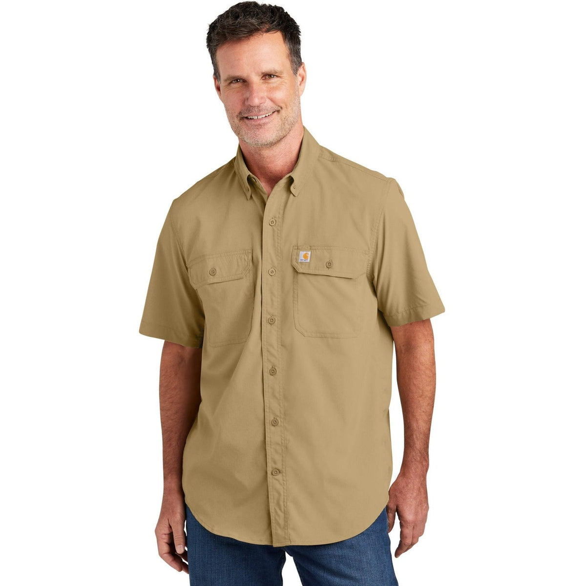 no-logo Carhartt Force Solid Short Sleeve Shirt-Regular-Carhartt-Thread Logic