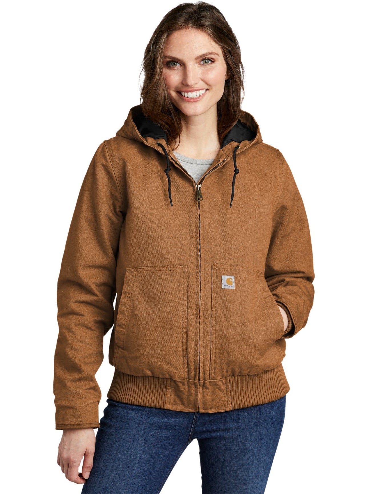 no-logo Carhartt Ladies Washed Duck Active Jac-Regular-Carhartt-Thread Logic