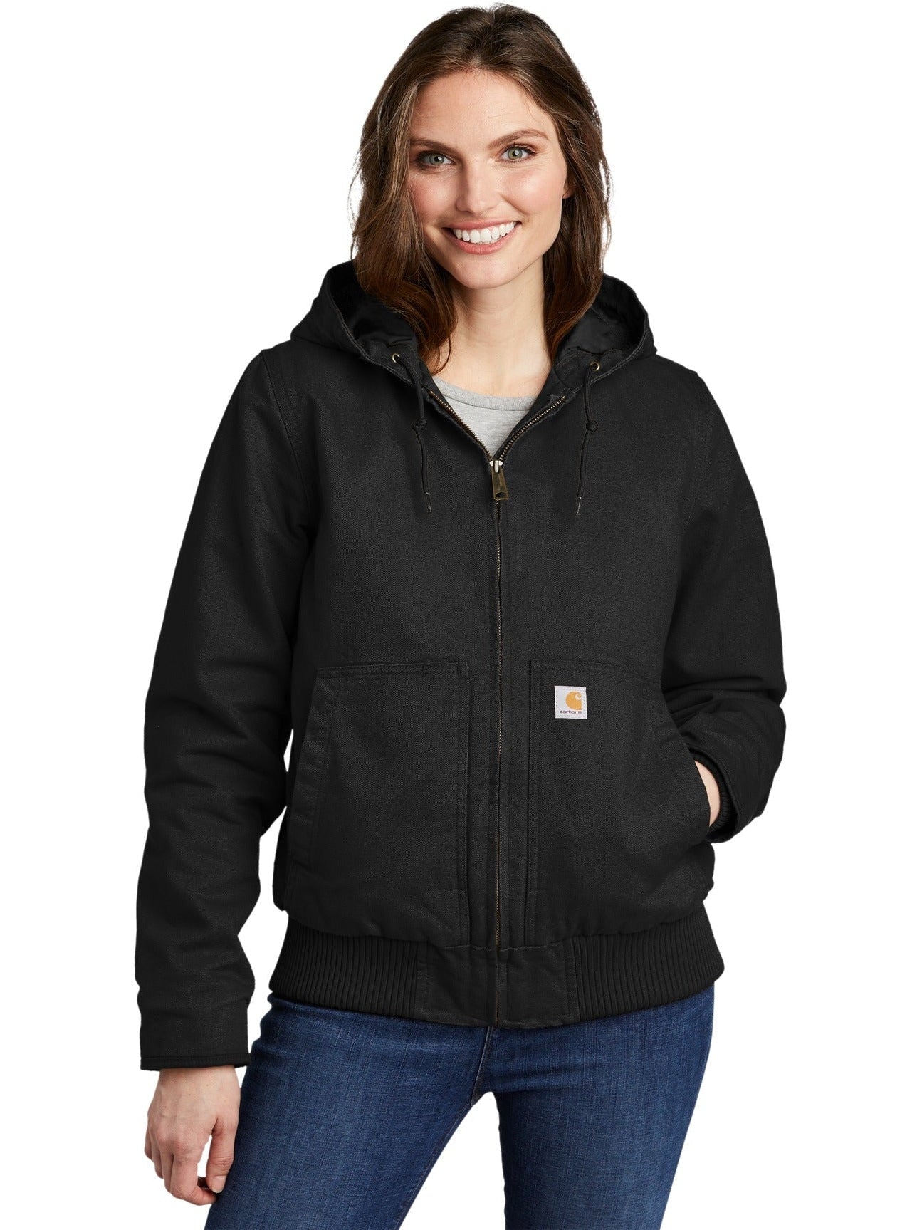 no-logo Carhartt Ladies Washed Duck Active Jac-Regular-Carhartt-Thread Logic
