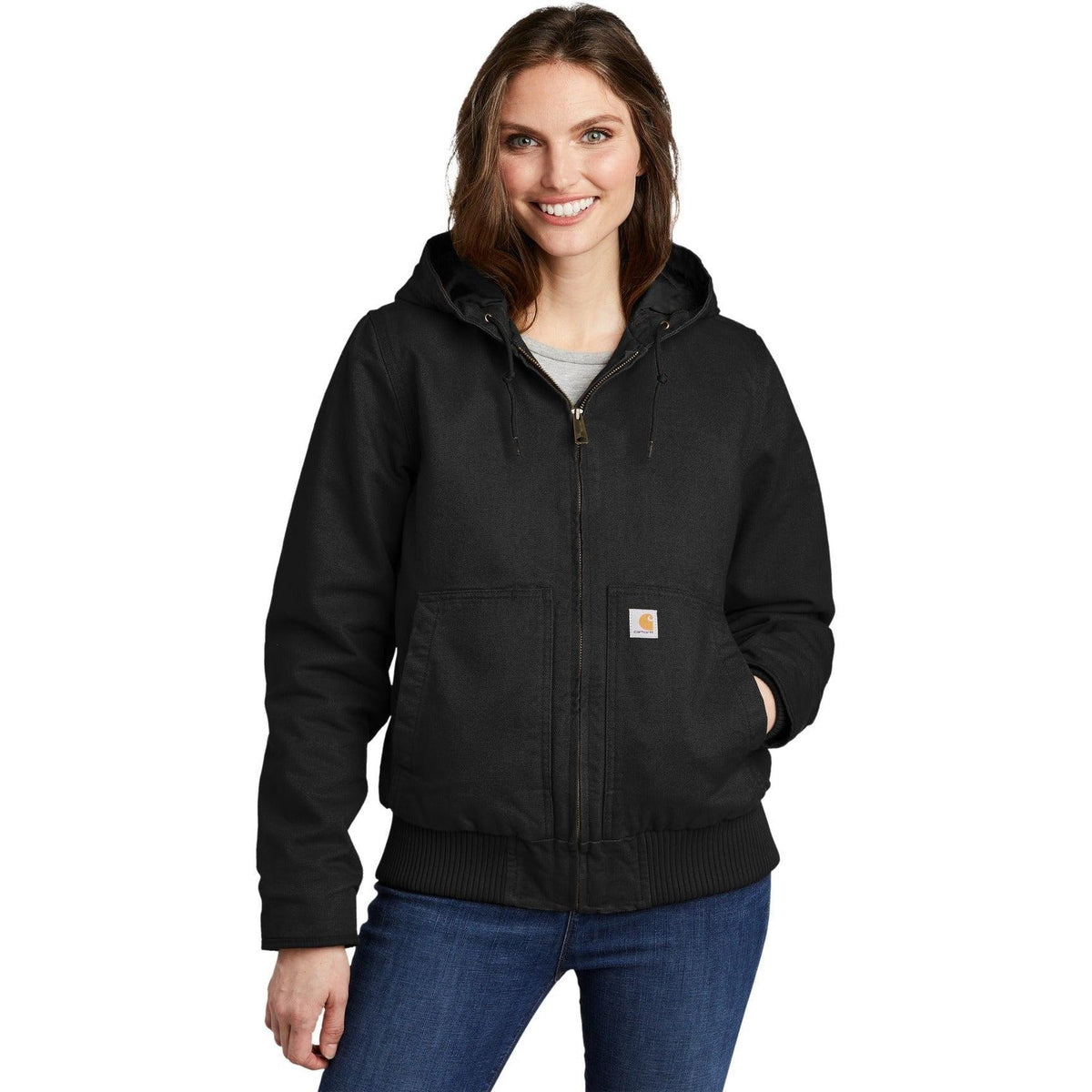no-logo Carhartt Ladies Washed Duck Active Jac-Regular-Carhartt-Thread Logic