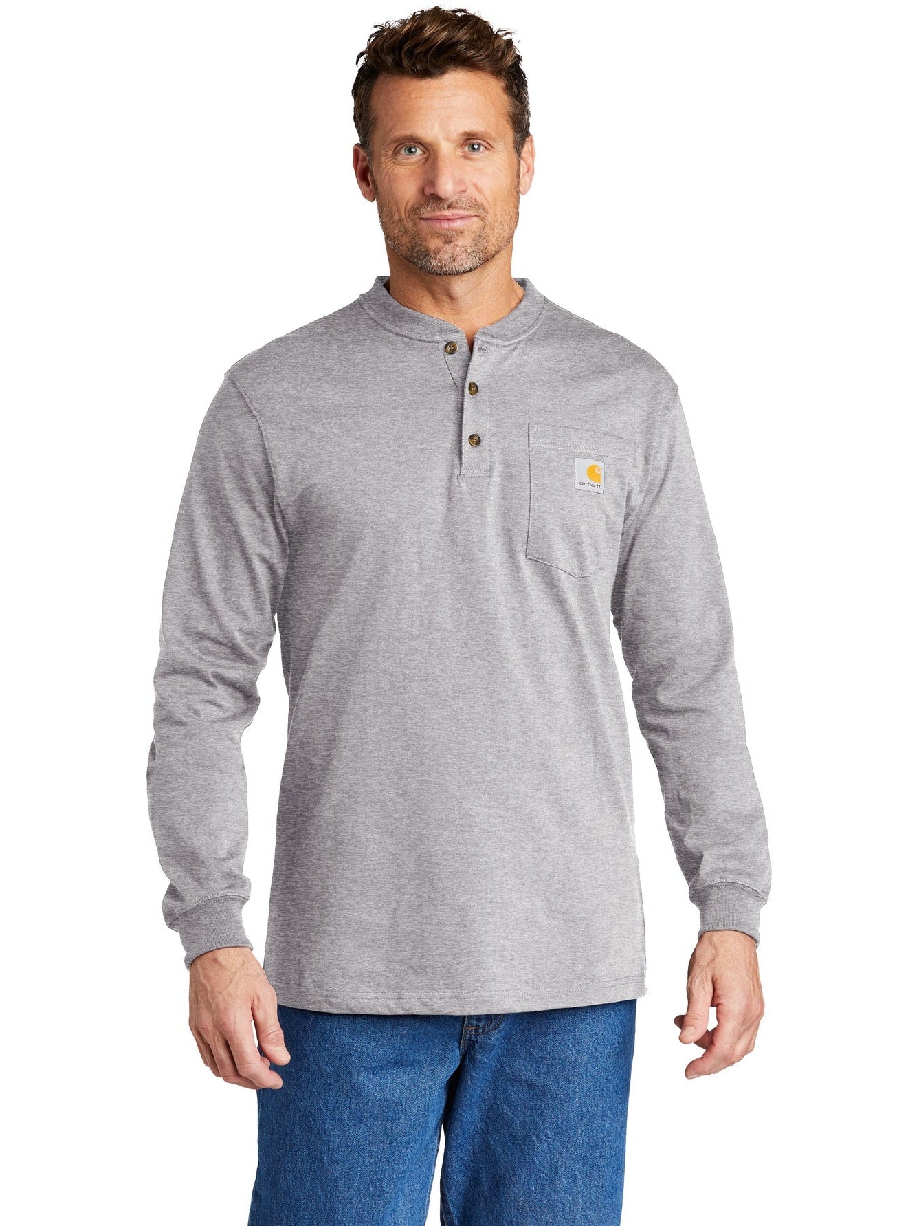 no-logo Carhartt Long Sleeve Henley T-Shirt-Regular-Carhartt-Thread Logic