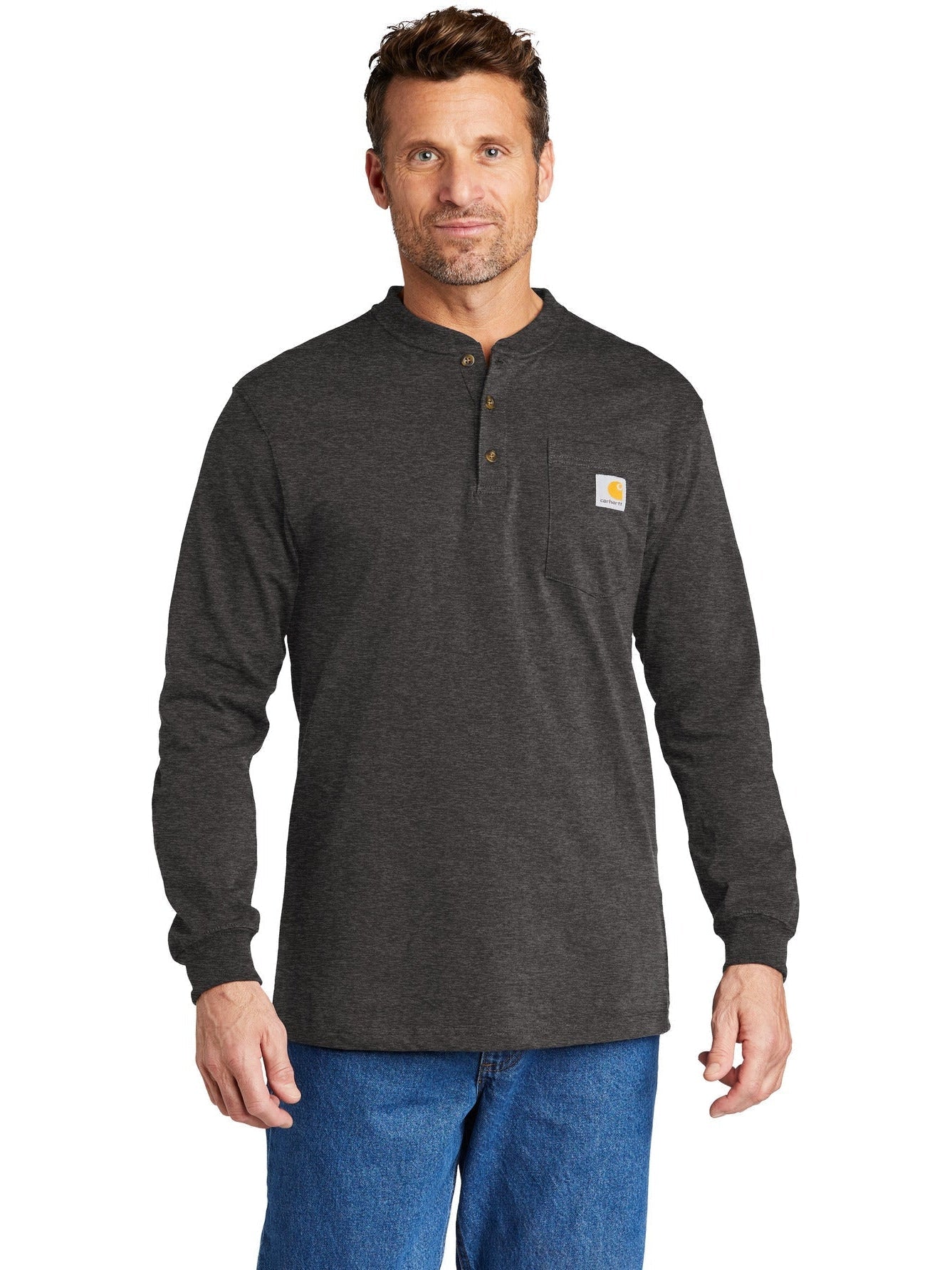 no-logo Carhartt Long Sleeve Henley T-Shirt-Regular-Carhartt-Thread Logic