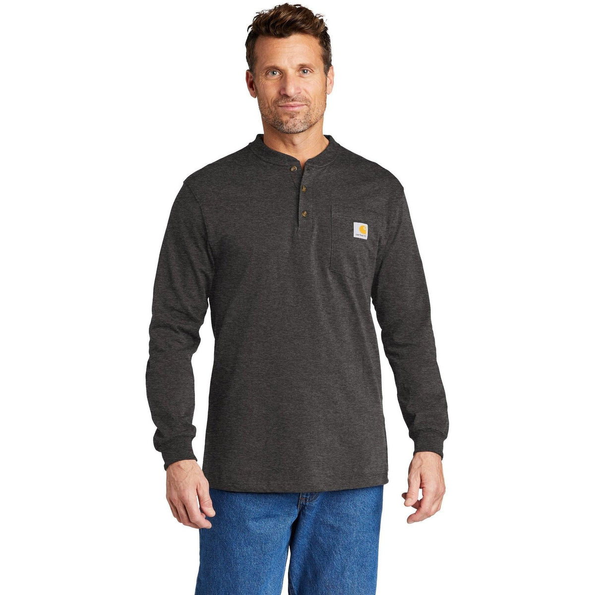 no-logo Carhartt Long Sleeve Henley T-Shirt-Regular-Carhartt-Thread Logic
