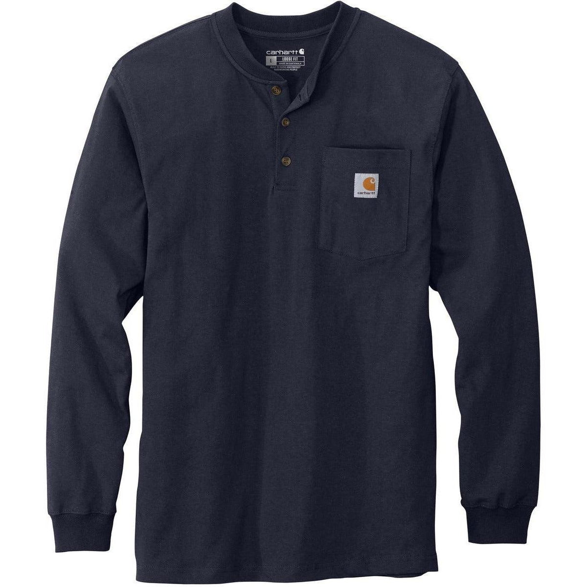 no-logo Carhartt Long Sleeve Henley T-Shirt