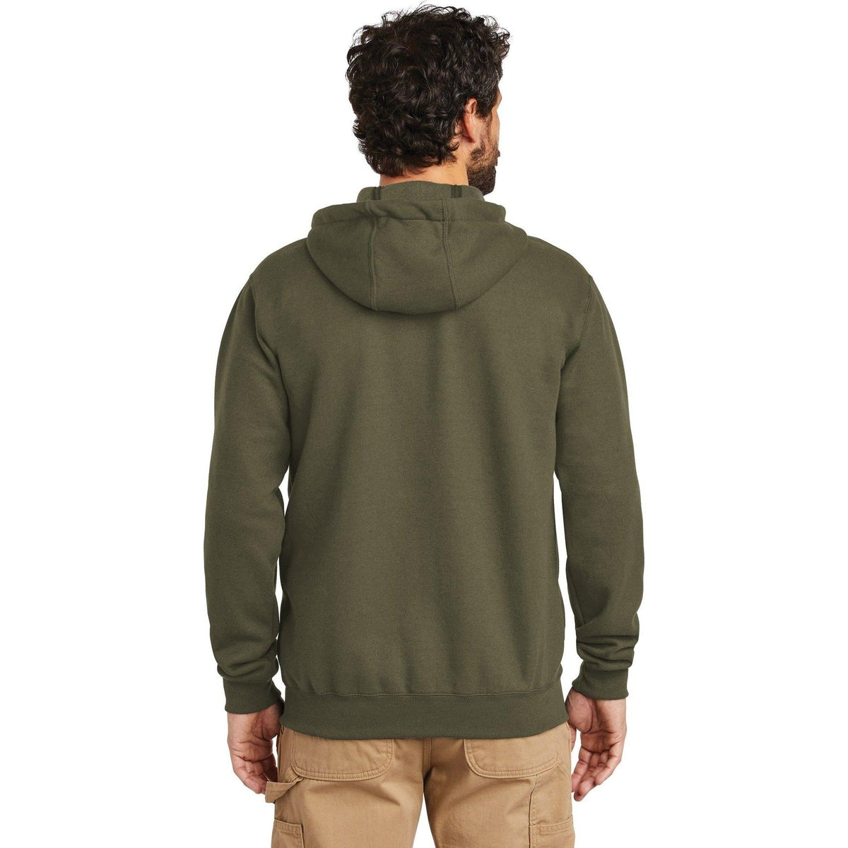no-logo Carhartt Midweight Hooded Zip-Front Sweatshirt-Full Zips-Carhartt-Thread Logic