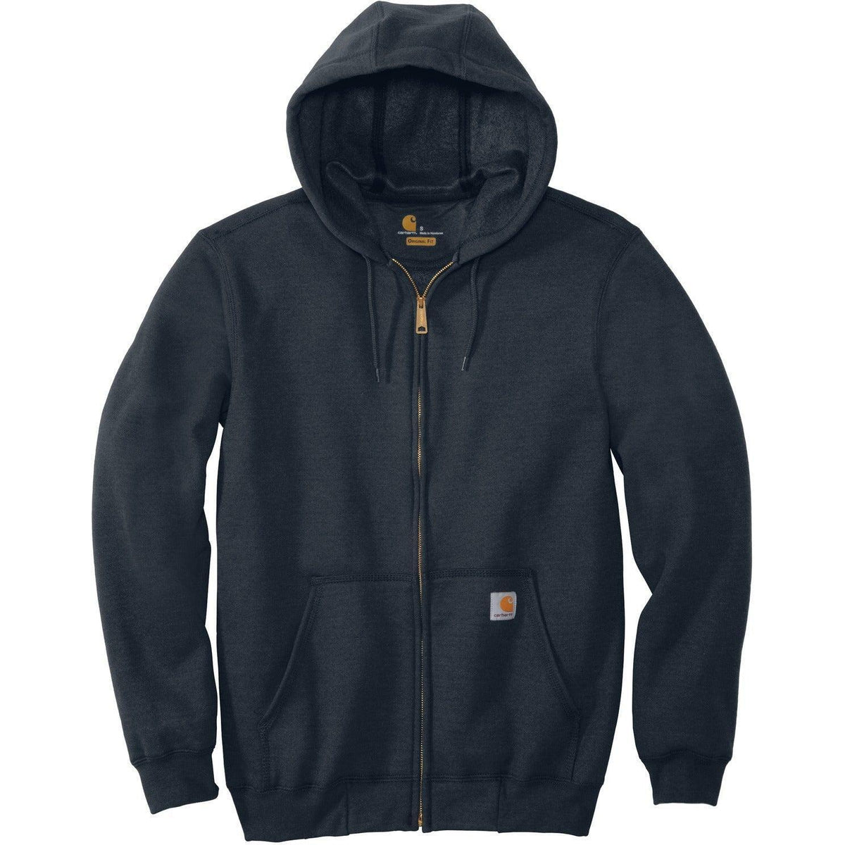 no-logo Carhartt Midweight Hooded Zip-Front Sweatshirt-Full Zips-Carhartt-New Navy-S-Thread Logic