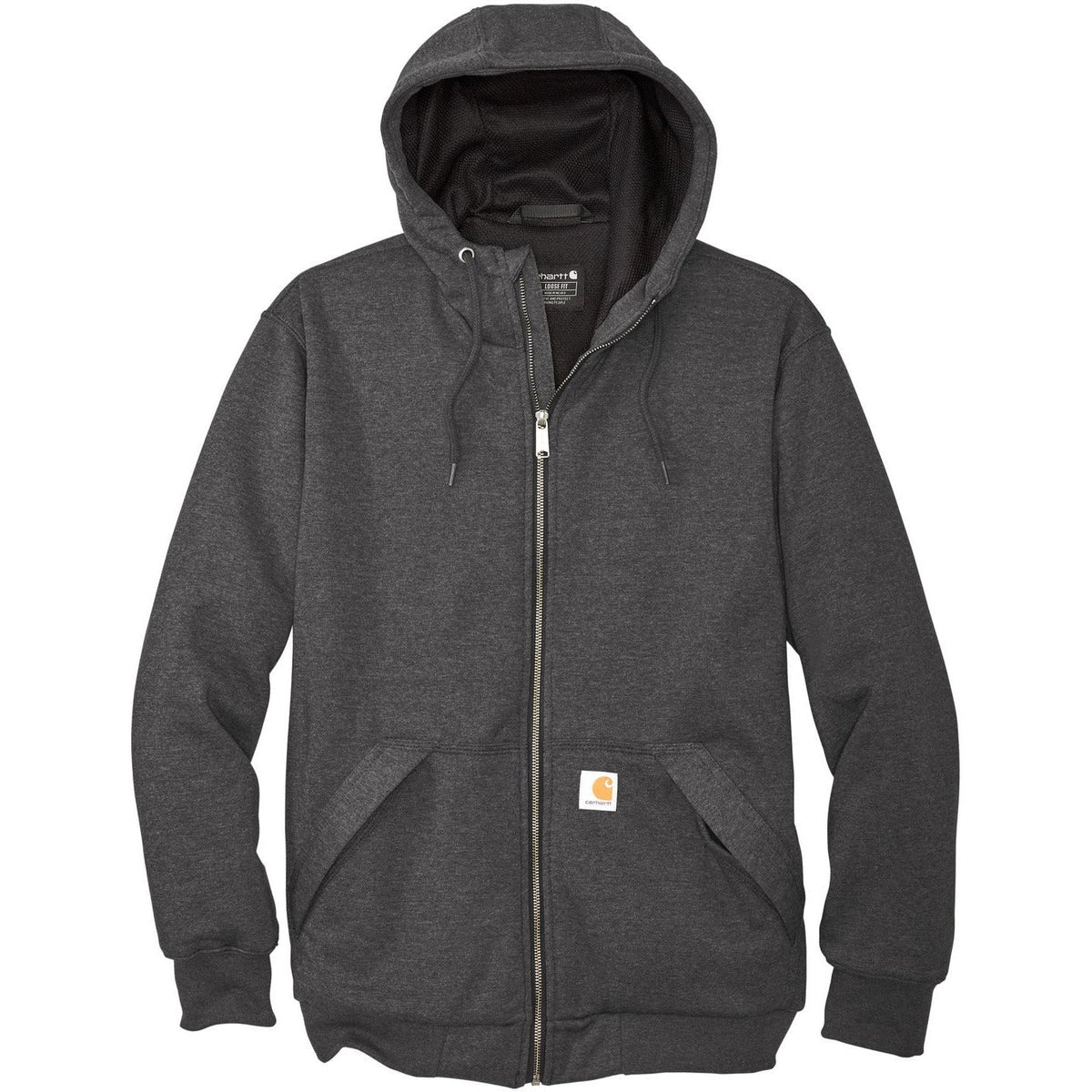 no-logo Carhartt Midweight Thermal-Lined Full-Zip Sweatshirt