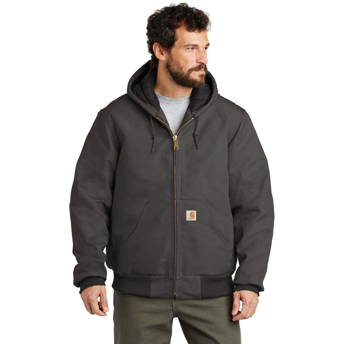 no-logo Carhartt Quilted-Flannel-Lined Duck Active Jacket-New-Carhartt-Thread Logic