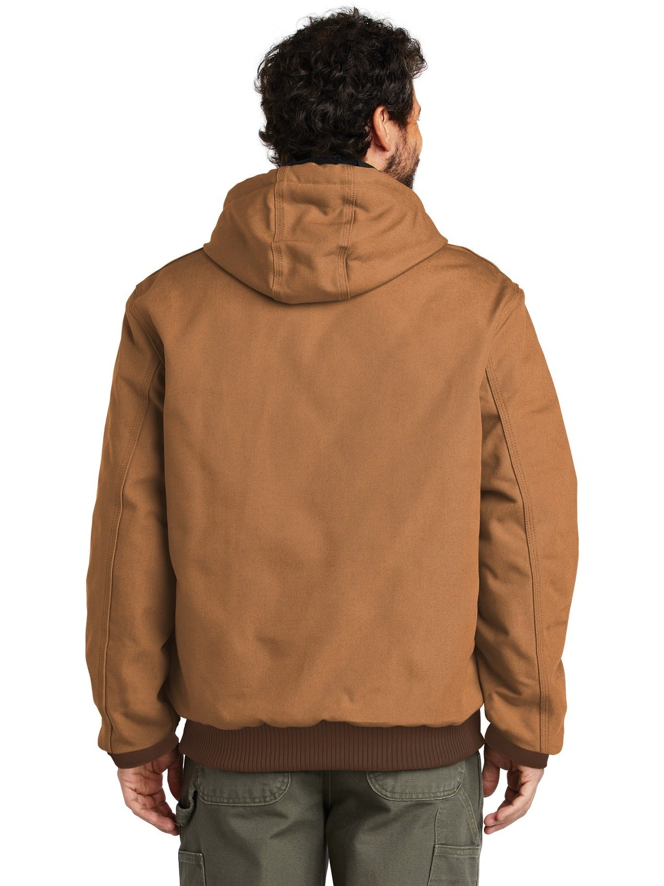 no-logo Carhartt Quilted-Flannel-Lined Duck Active Jacket-Regular-Carhartt-Thread Logic