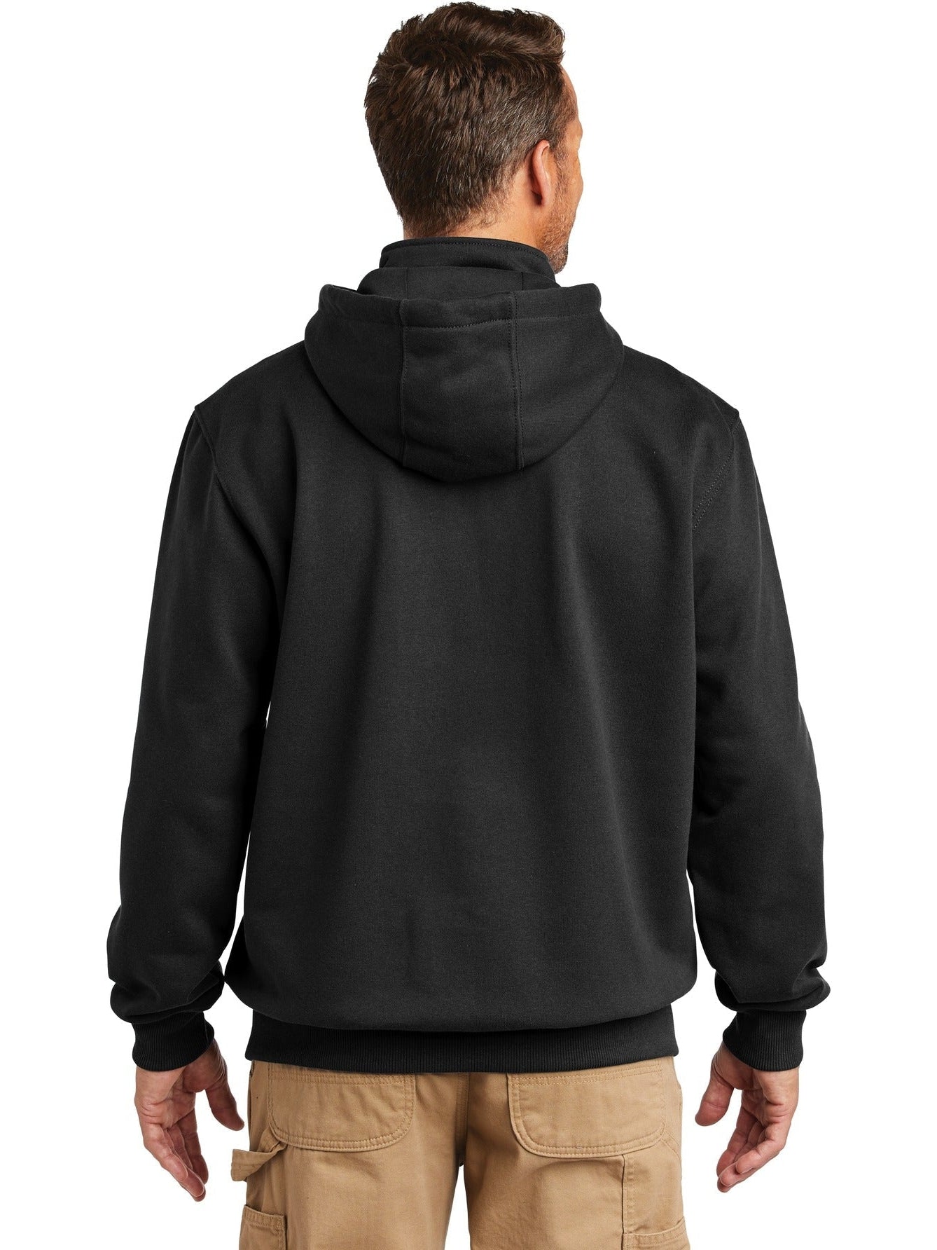 no-logo Carhartt Rain Defender Paxton Heavyweight Hooded Zip Mock Sweatshirt-Regular-Carhartt-Thread Logic