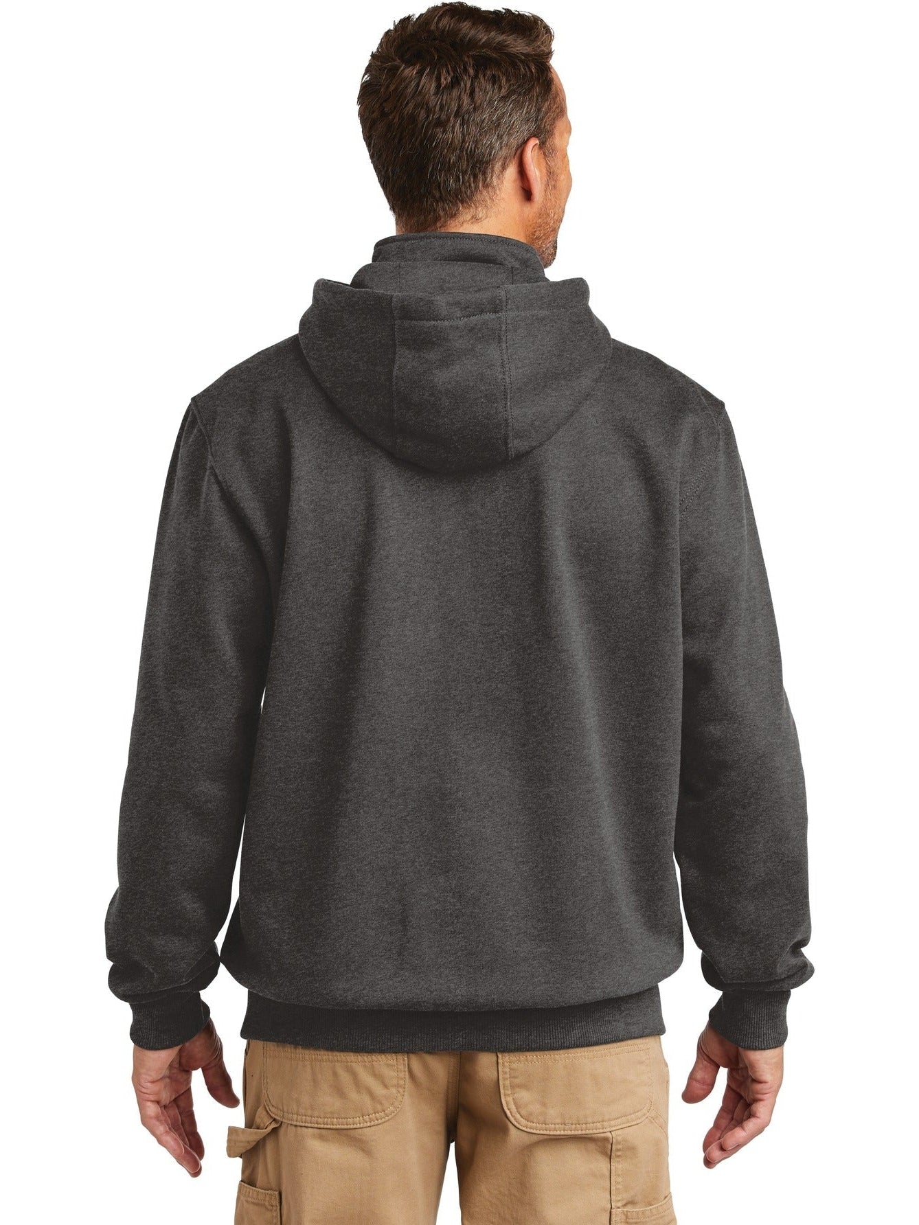 no-logo Carhartt Rain Defender Paxton Heavyweight Hooded Zip Mock Sweatshirt-Regular-Carhartt-Thread Logic