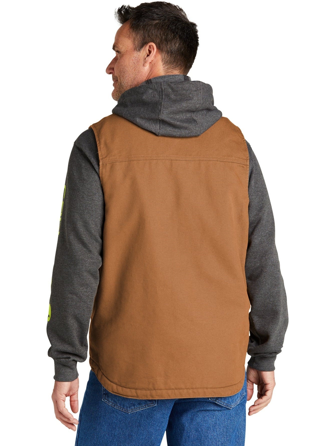 no-logo Carhartt Sherpa-Lined Mock Neck Vest-Regular-Carhartt-Thread Logic
