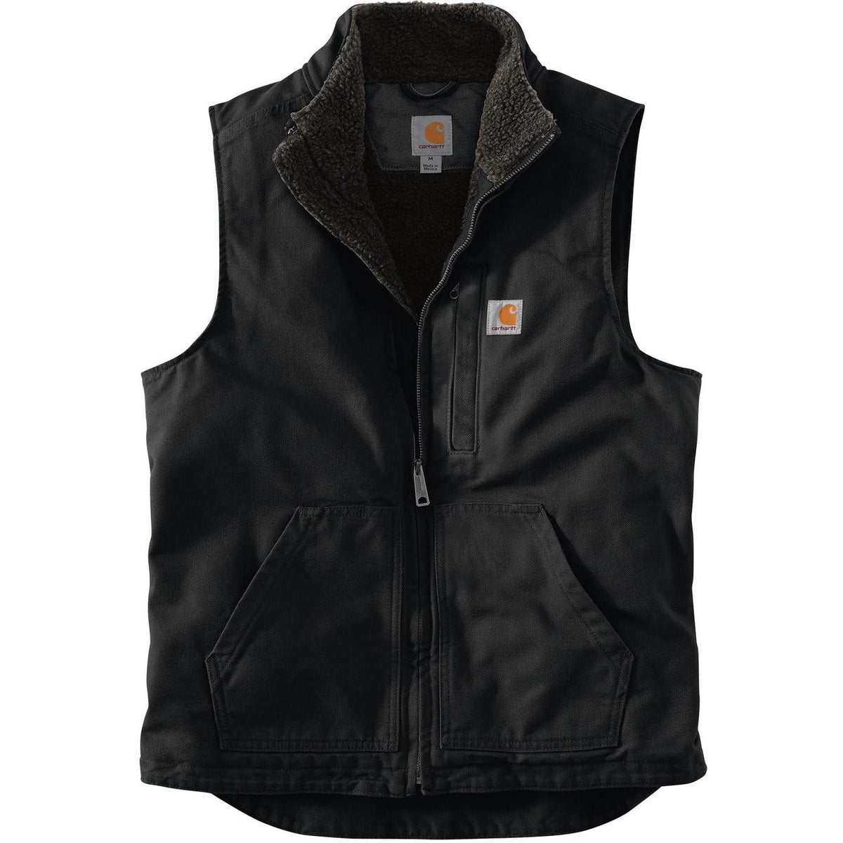 no-logo Carhartt Sherpa-Lined Mock Neck Vest