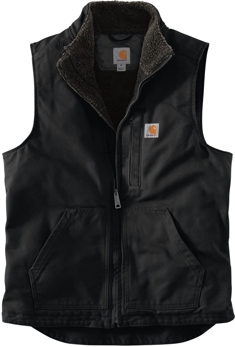 Carhartt Sherpa-Lined Mock Neck Vest (Black) S