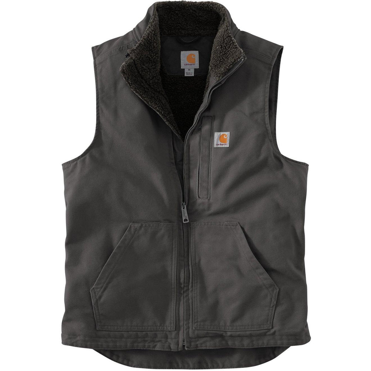 no-logo Carhartt Sherpa-Lined Mock Neck Vest