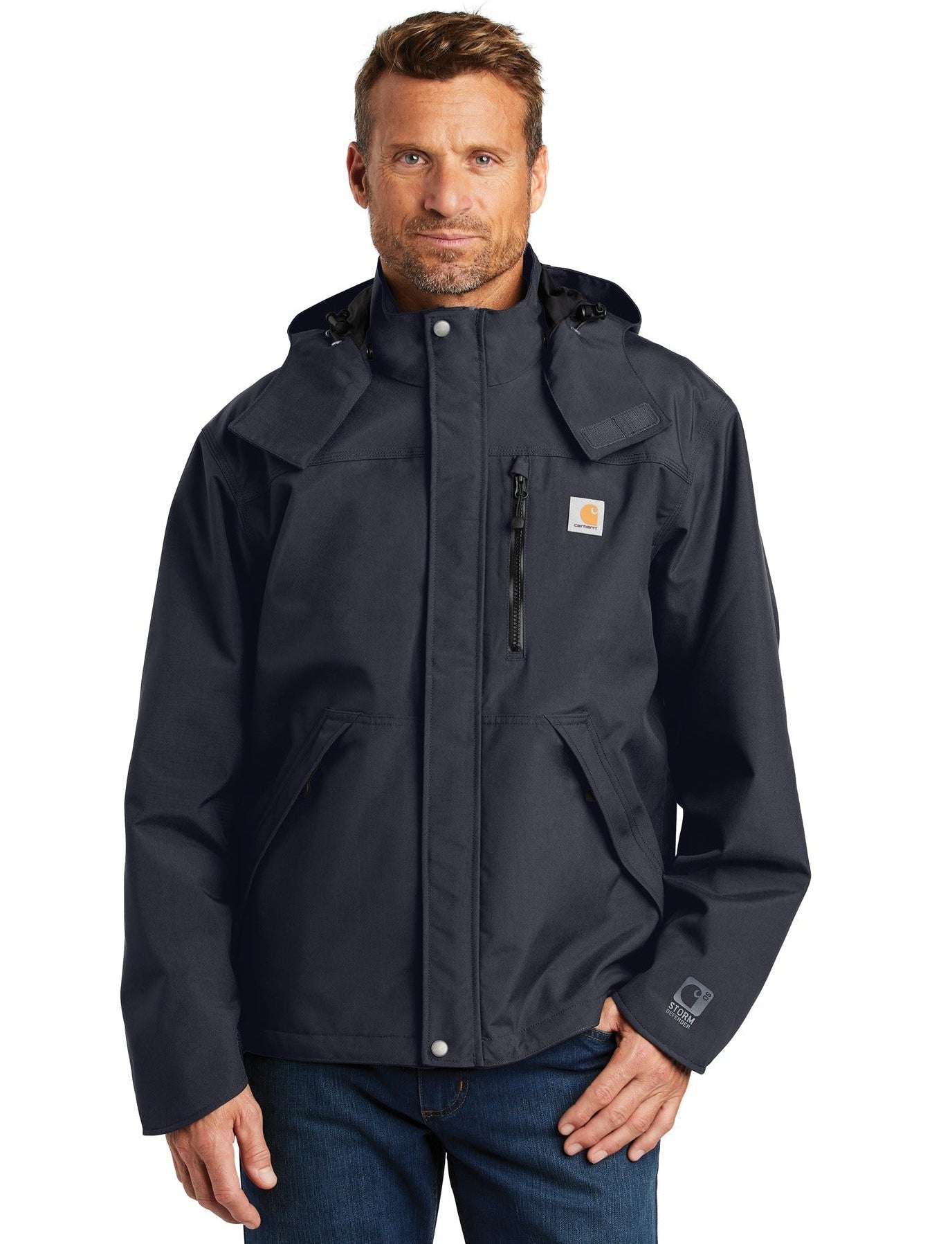 Carhartt ジャケット ネイビー Johnson Controls Carhartt Men's 5X-Large Navy Cotton Full Swing Armstrong