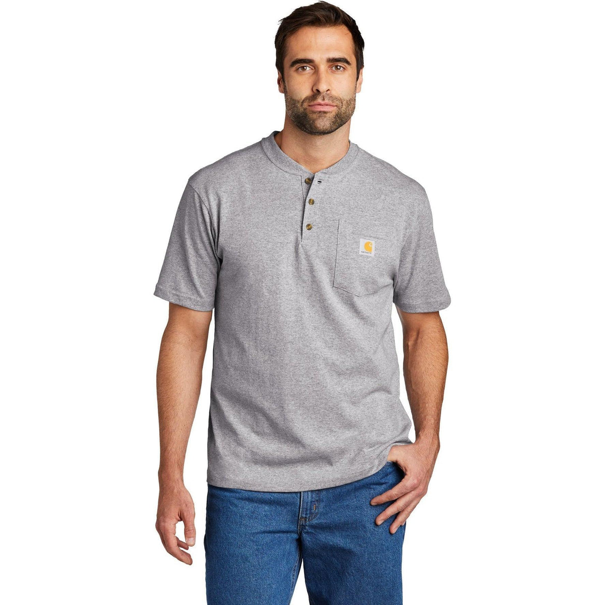 no-logo Carhartt Short Sleeve Henley T-Shirt-Regular-Carhartt-Thread Logic
