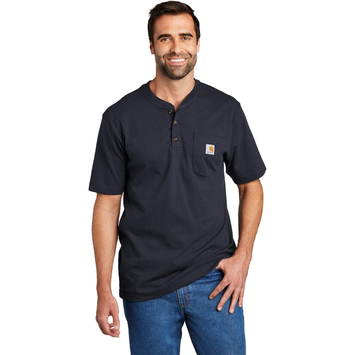 no-logo Carhartt Short Sleeve Henley T-Shirt-Regular-Carhartt-Thread Logic