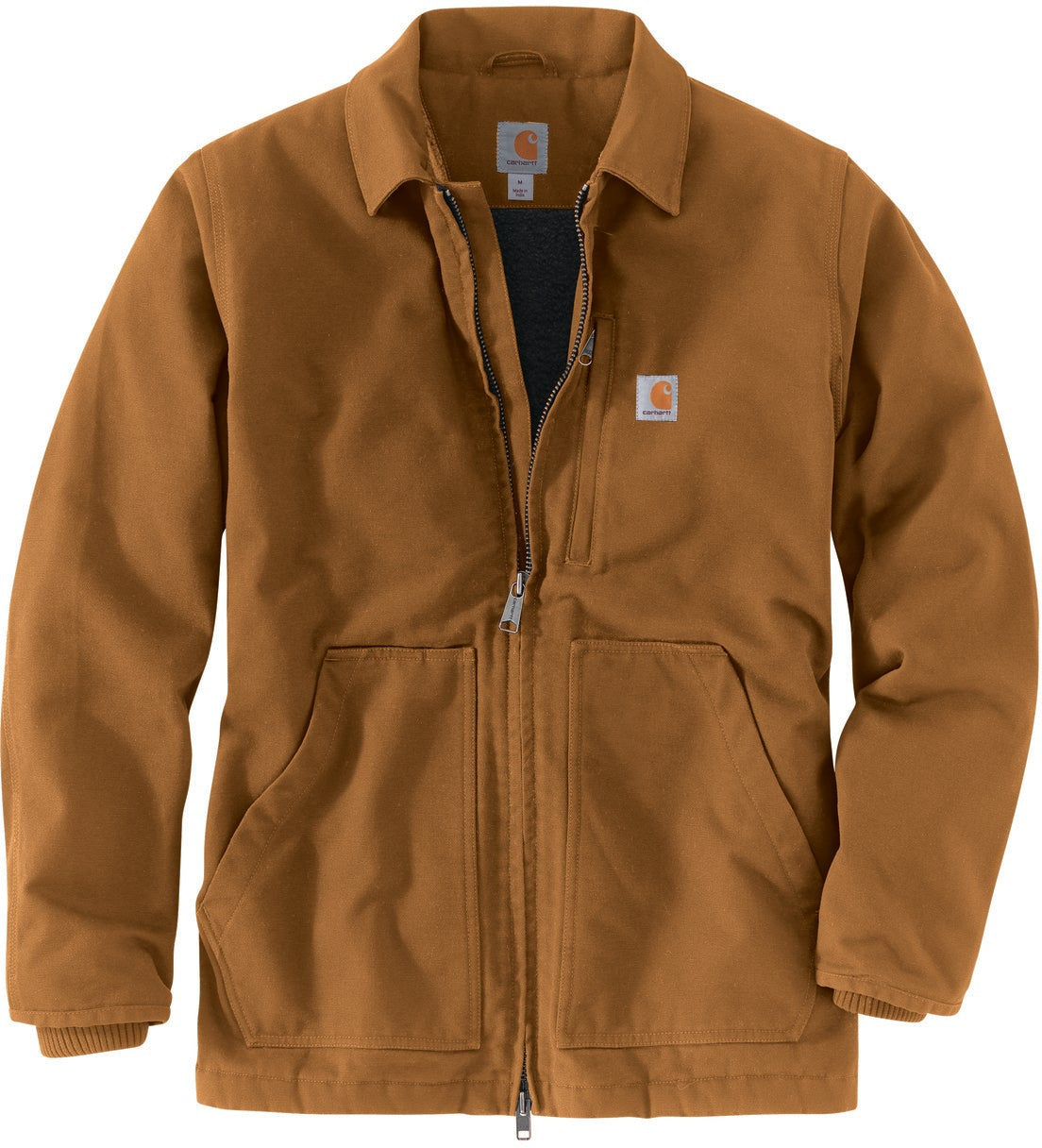 orange carhartt coat