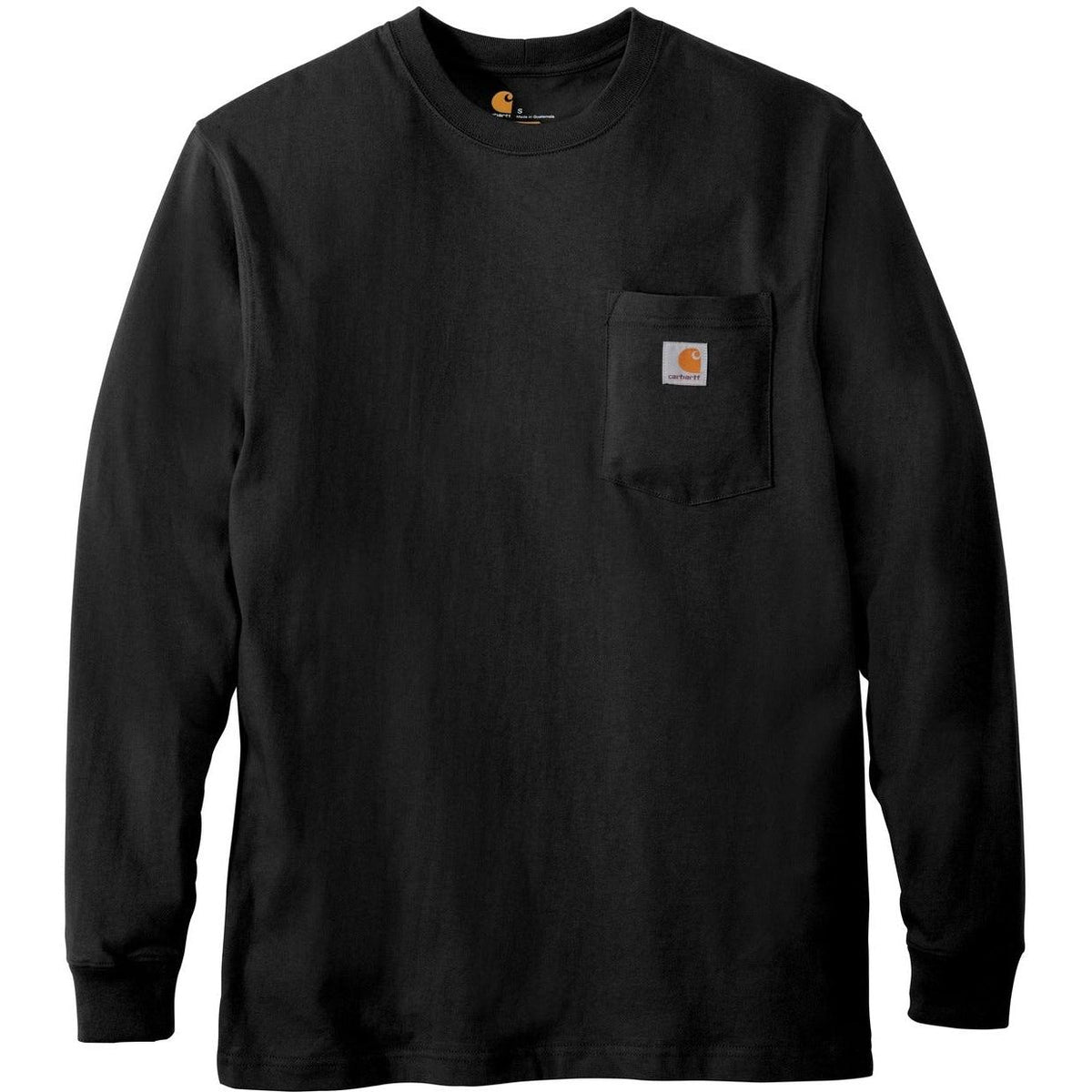 no-logo Carhartt Workwear Pocket Long Sleeve T-Shirt-Regular-Carhartt-Black-S-Thread Logic