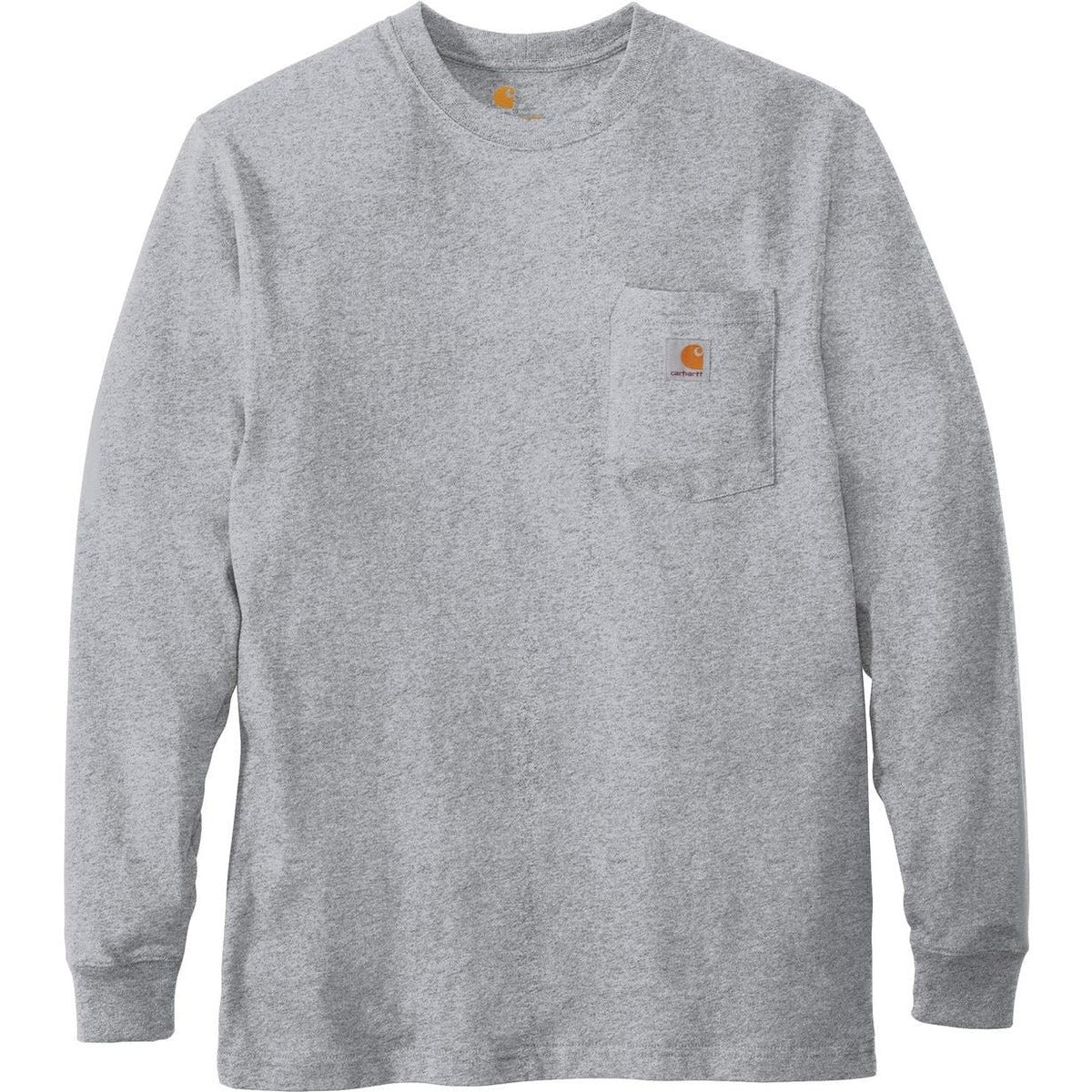 no-logo Carhartt Workwear Pocket Long Sleeve T-Shirt-Regular-Carhartt-Heather Grey-S-Thread Logic