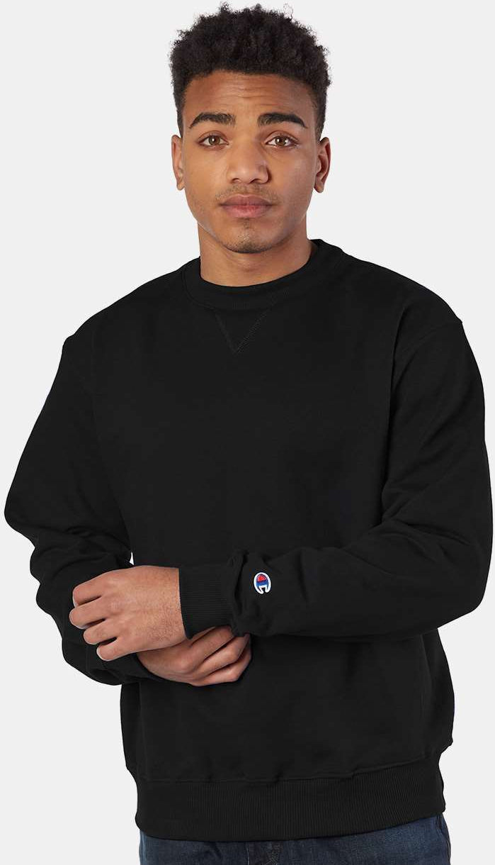 Champion S178 Crewneck Sweater with Custom Embroidery