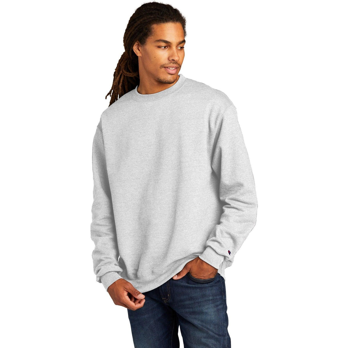 no-logo Champion Double Dry Eco Crew Neck Fleece-Crewnecks-Champion-Thread Logic