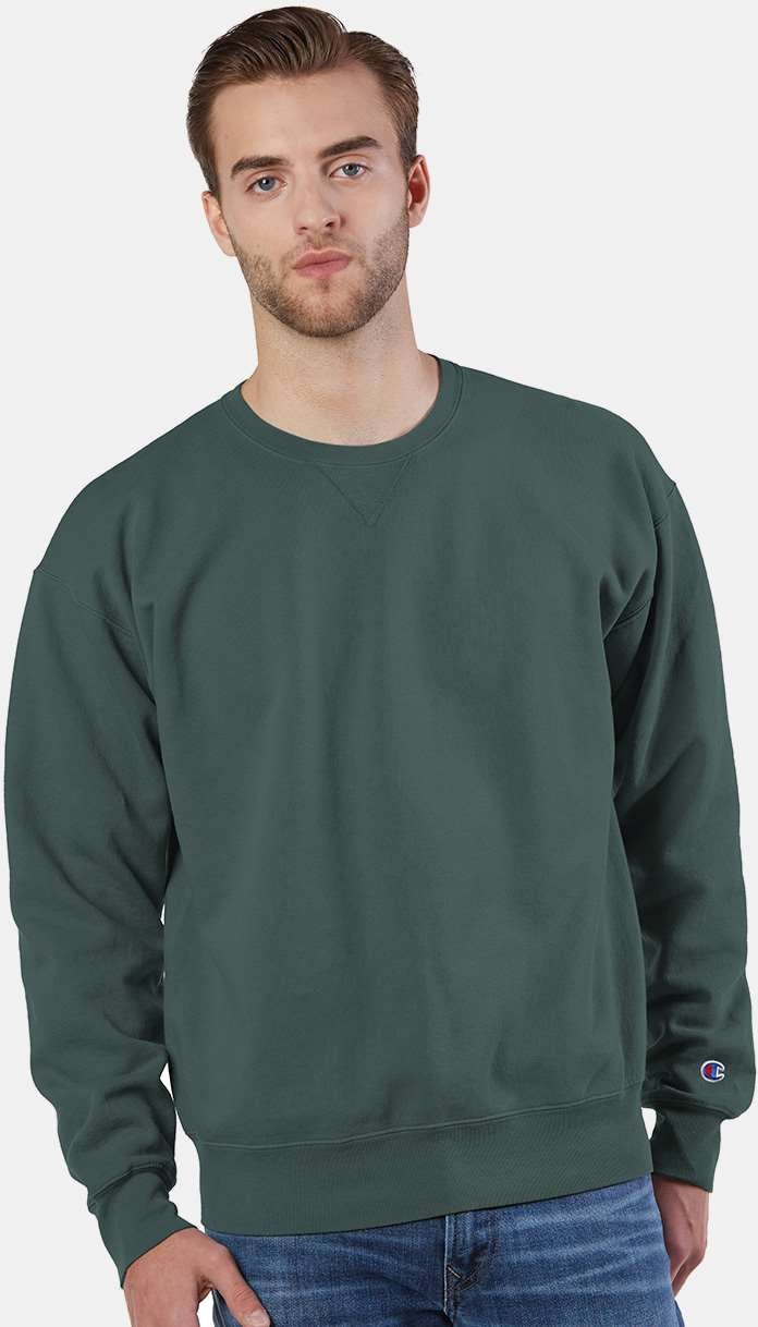 no-logo Champion Garment Dyed Crewneck Sweatshirt-Men's Layering-Champion-Thread Logic