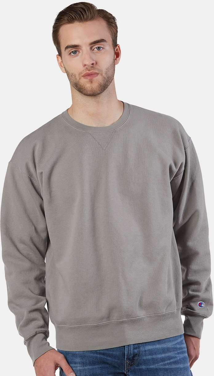 no-logo Champion Garment Dyed Crewneck Sweatshirt-Men's Layering-Champion-Thread Logic