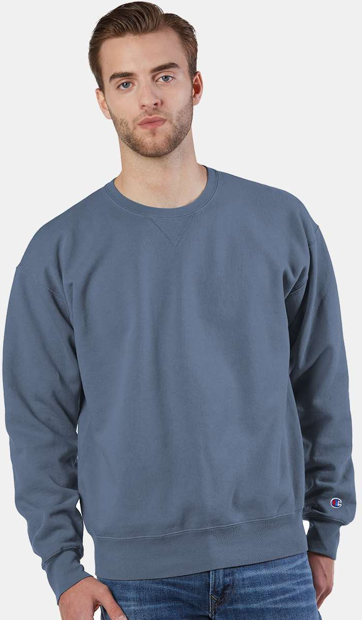 no-logo Champion Garment Dyed Crewneck Sweatshirt-Men's Layering-Champion-Thread Logic