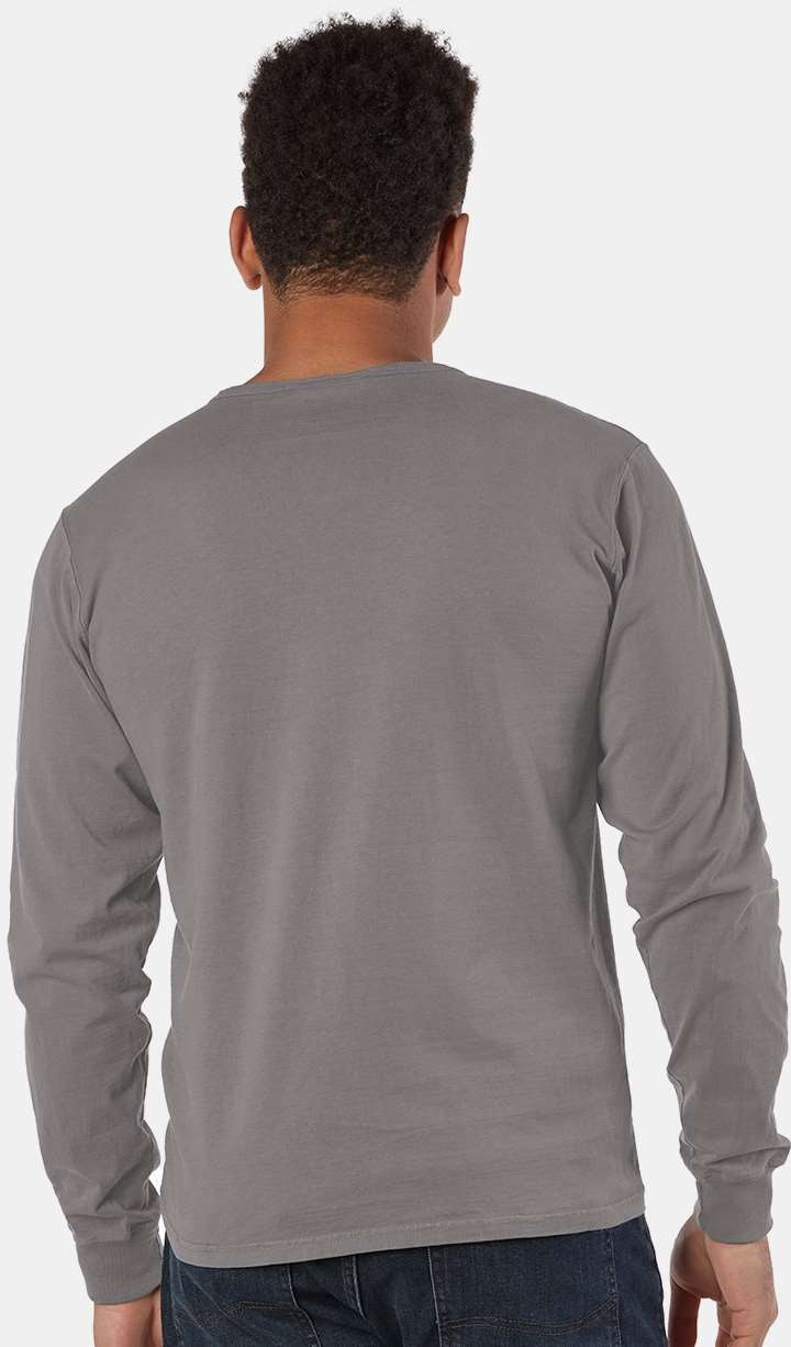 no-logo Champion Garment Dyed Long Sleeve T-Shirt-Men's T Shirts-Champion-Thread Logic