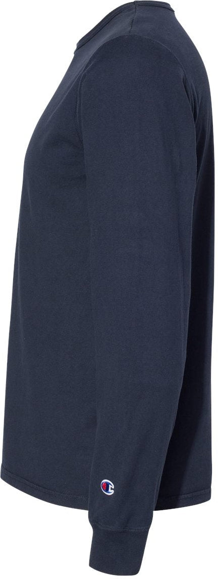 no-logo Champion Garment Dyed Long Sleeve T-Shirt-Men's T Shirts-Champion-Thread Logic