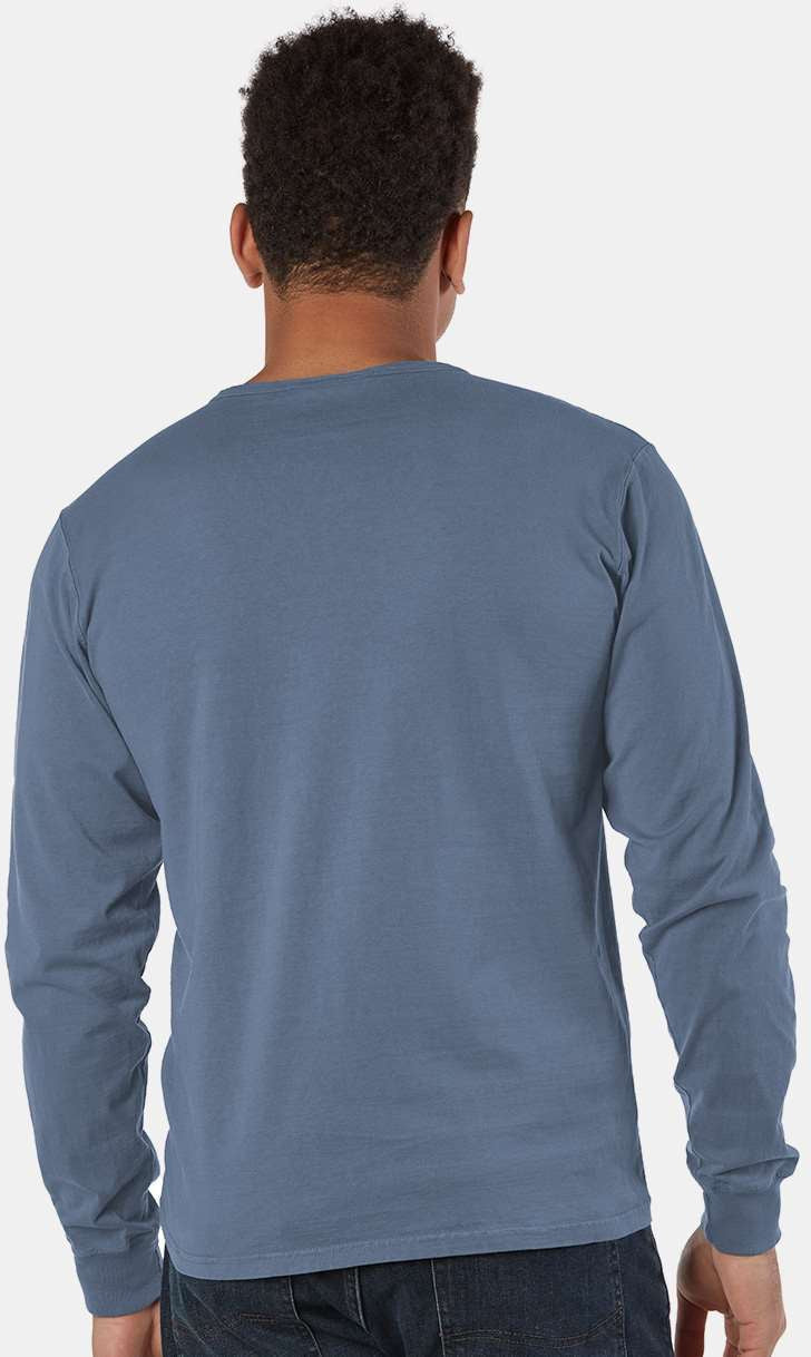 no-logo Champion Garment Dyed Long Sleeve T-Shirt-Men's T Shirts-Champion-Thread Logic