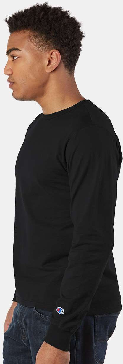 no-logo Champion Garment Dyed Long Sleeve T-Shirt-Men's T Shirts-Champion-Thread Logic