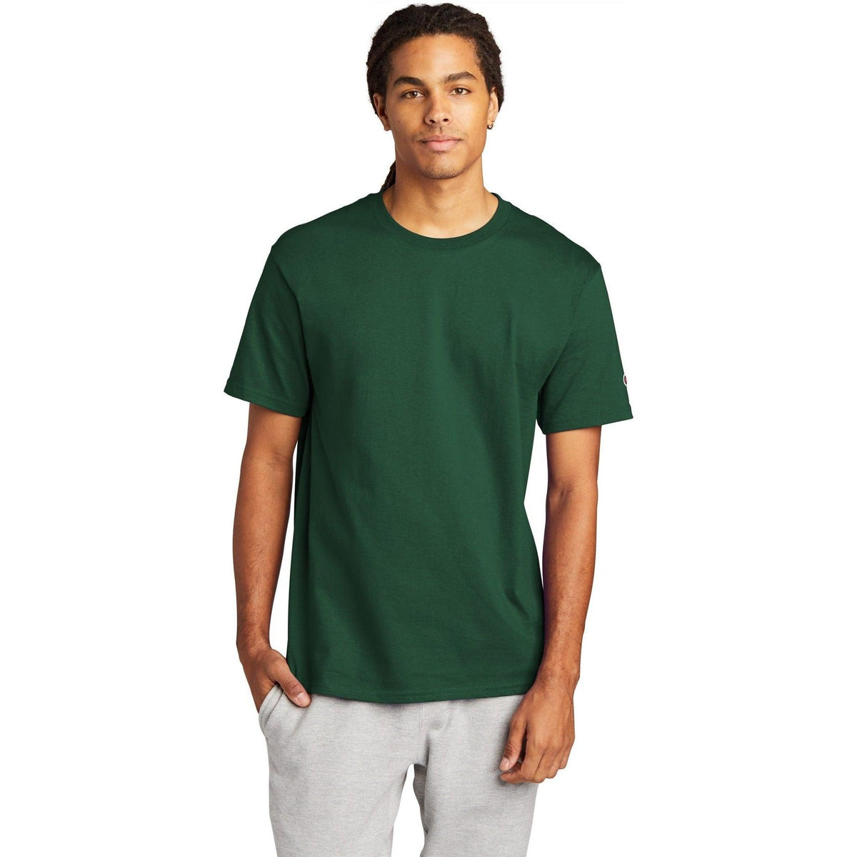 no-logo Champion Heritage 6-Oz. Jersey Tee-Polos-Champion-Thread Logic