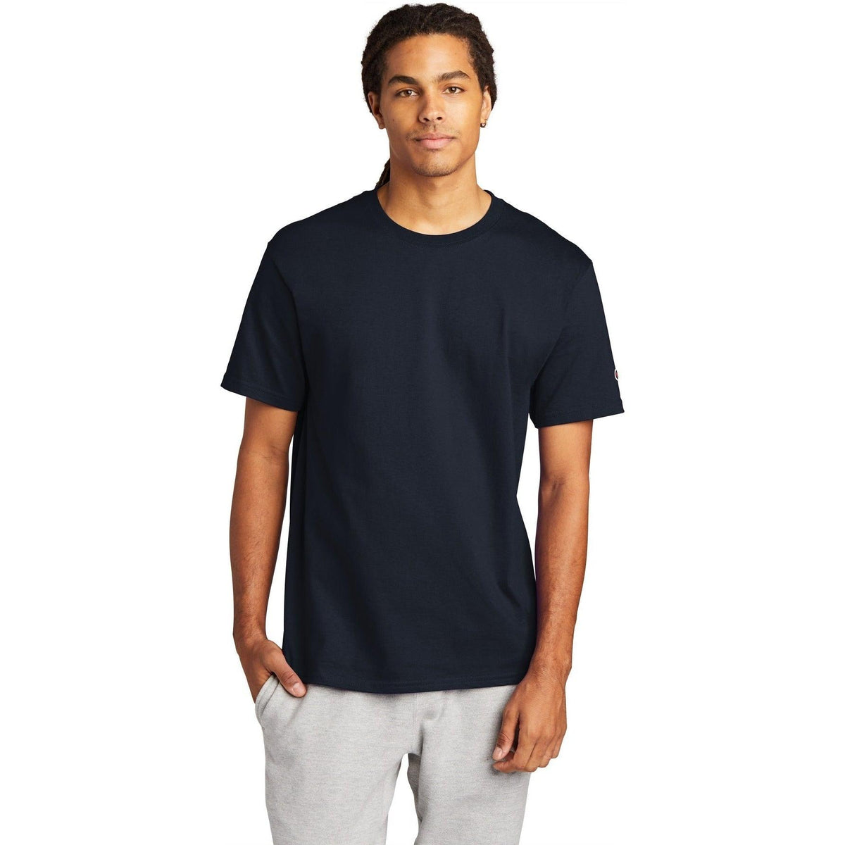 no-logo Champion Heritage 6-Oz. Jersey Tee-Polos-Champion-Thread Logic