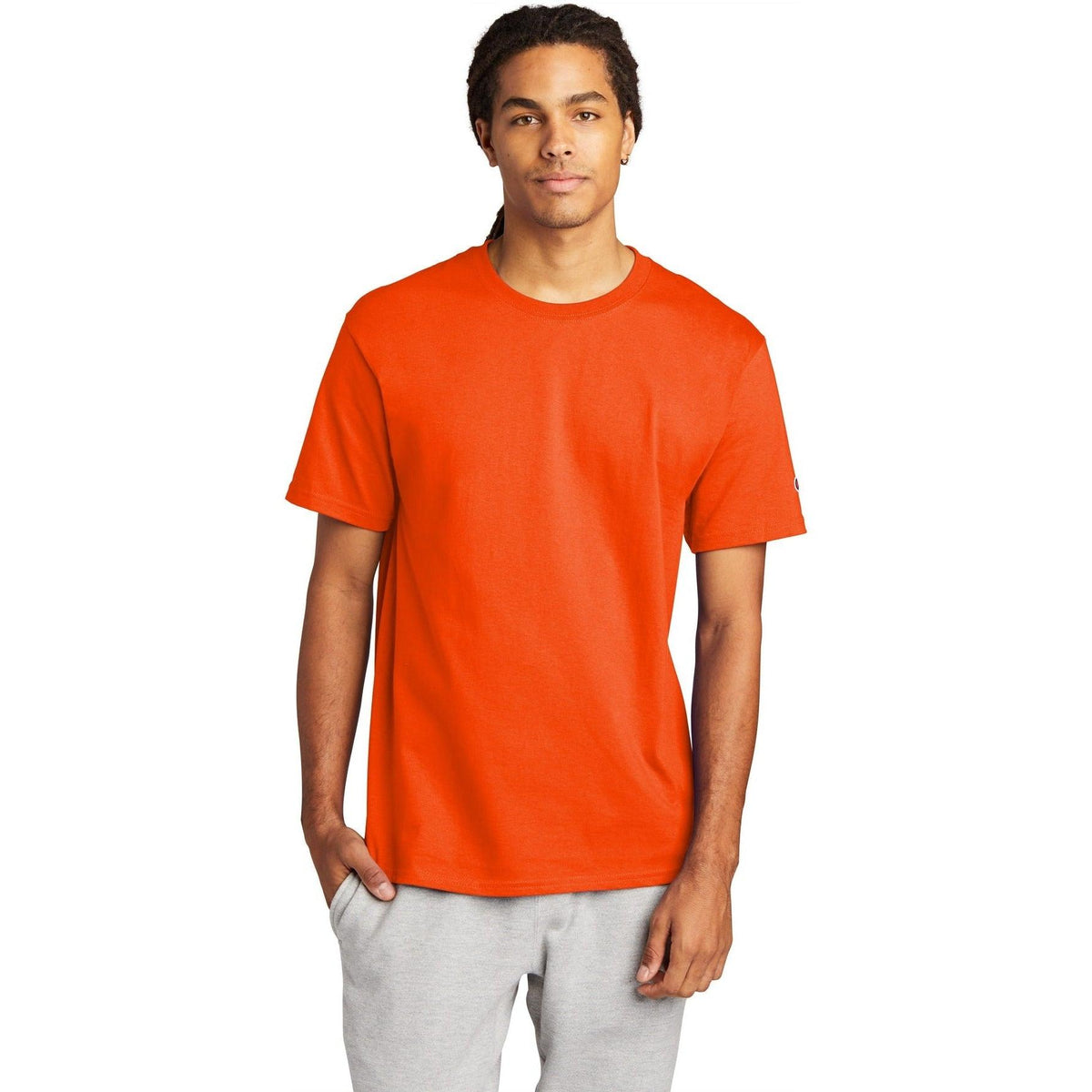 no-logo Champion Heritage 6-Oz. Jersey Tee-Polos-Champion-Thread Logic
