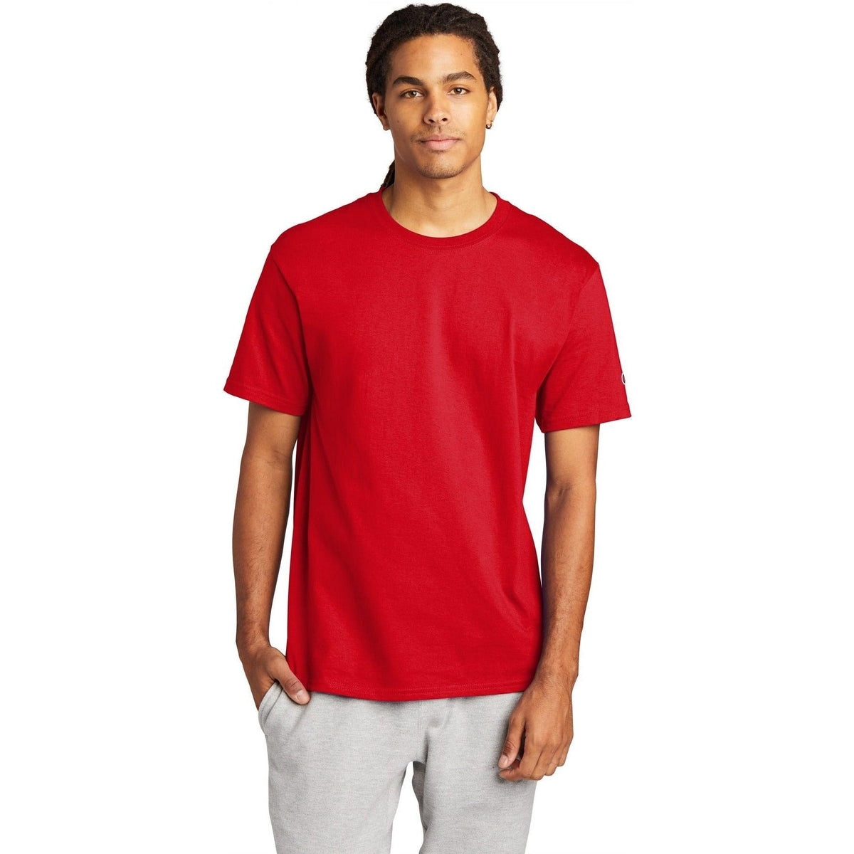 no-logo Champion Heritage 6-Oz. Jersey Tee-Polos-Champion-Thread Logic
