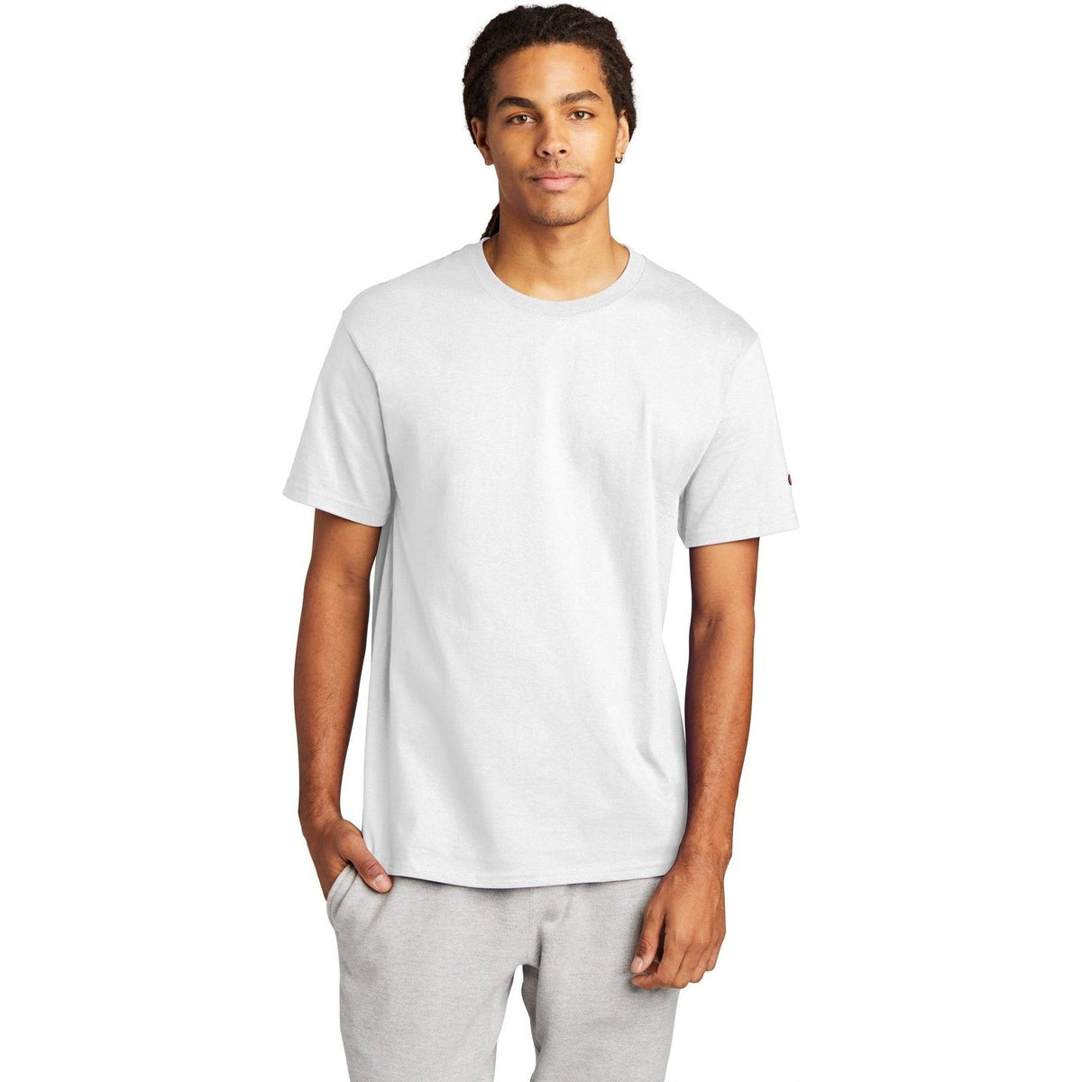 no-logo Champion Heritage 6-Oz. Jersey Tee-Polos-Champion-Thread Logic