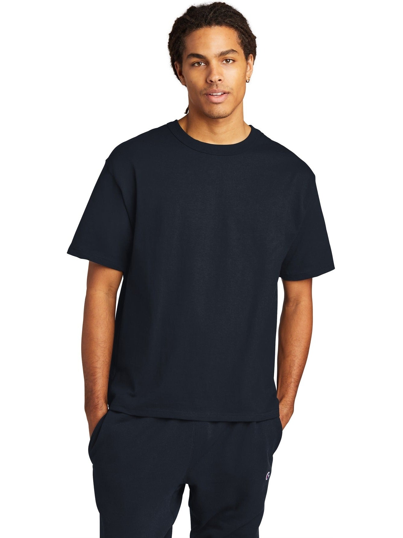 no-logo Champion Heritage 7-Oz. Jersey Tee-Regular-Champion-Thread Logic