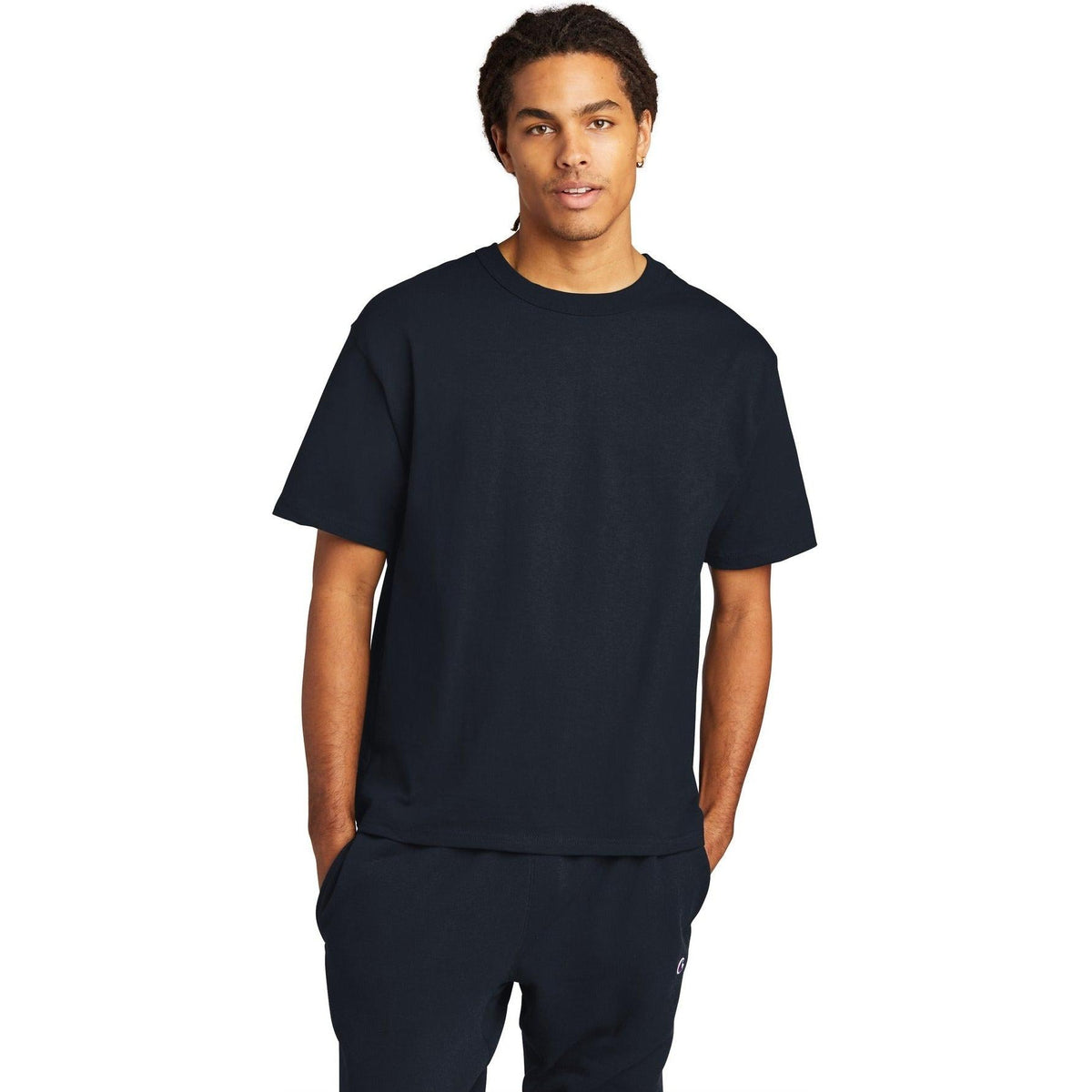 no-logo Champion Heritage 7-Oz. Jersey Tee-Polos-Champion-Thread Logic