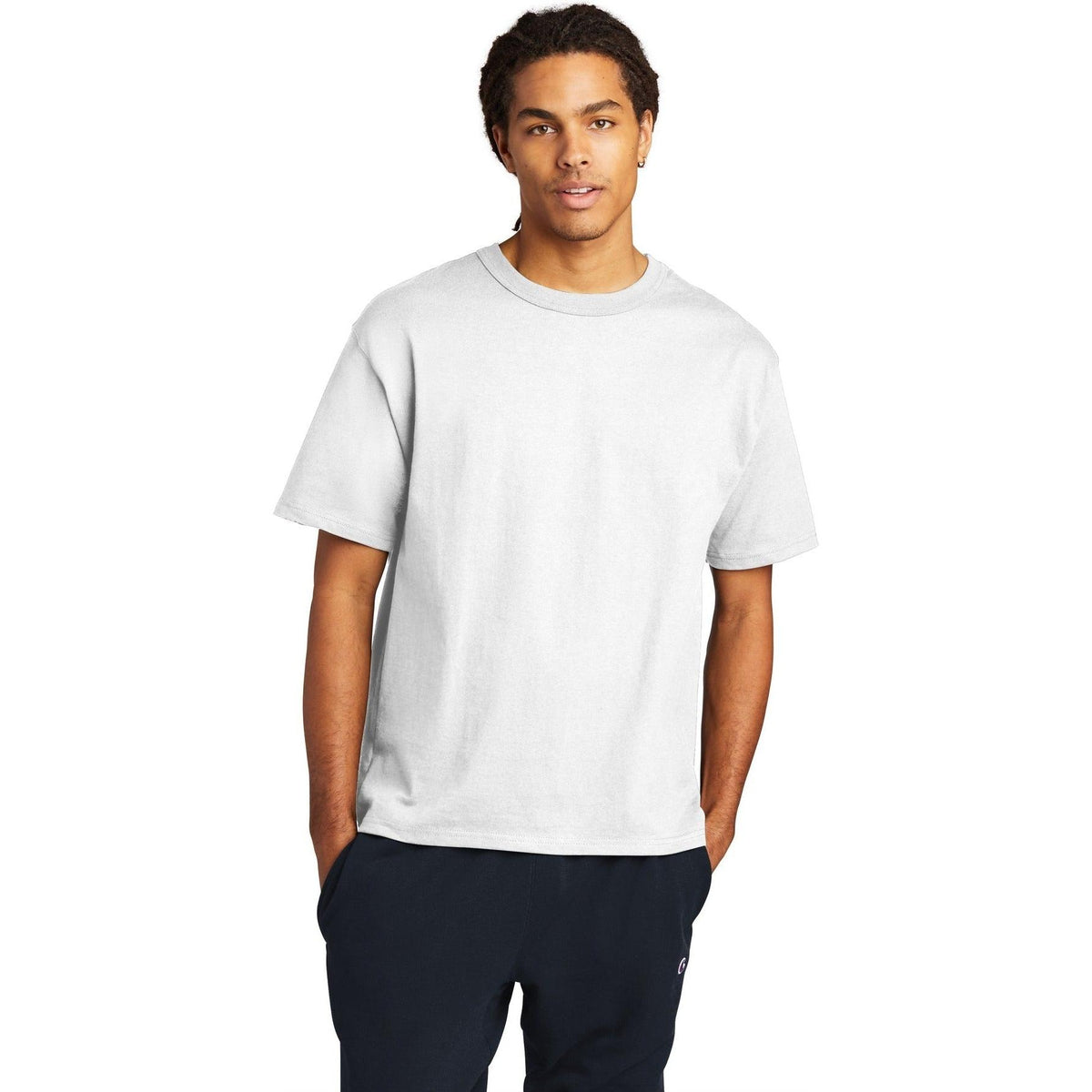 no-logo Champion Heritage 7-Oz. Jersey Tee-Polos-Champion-Thread Logic