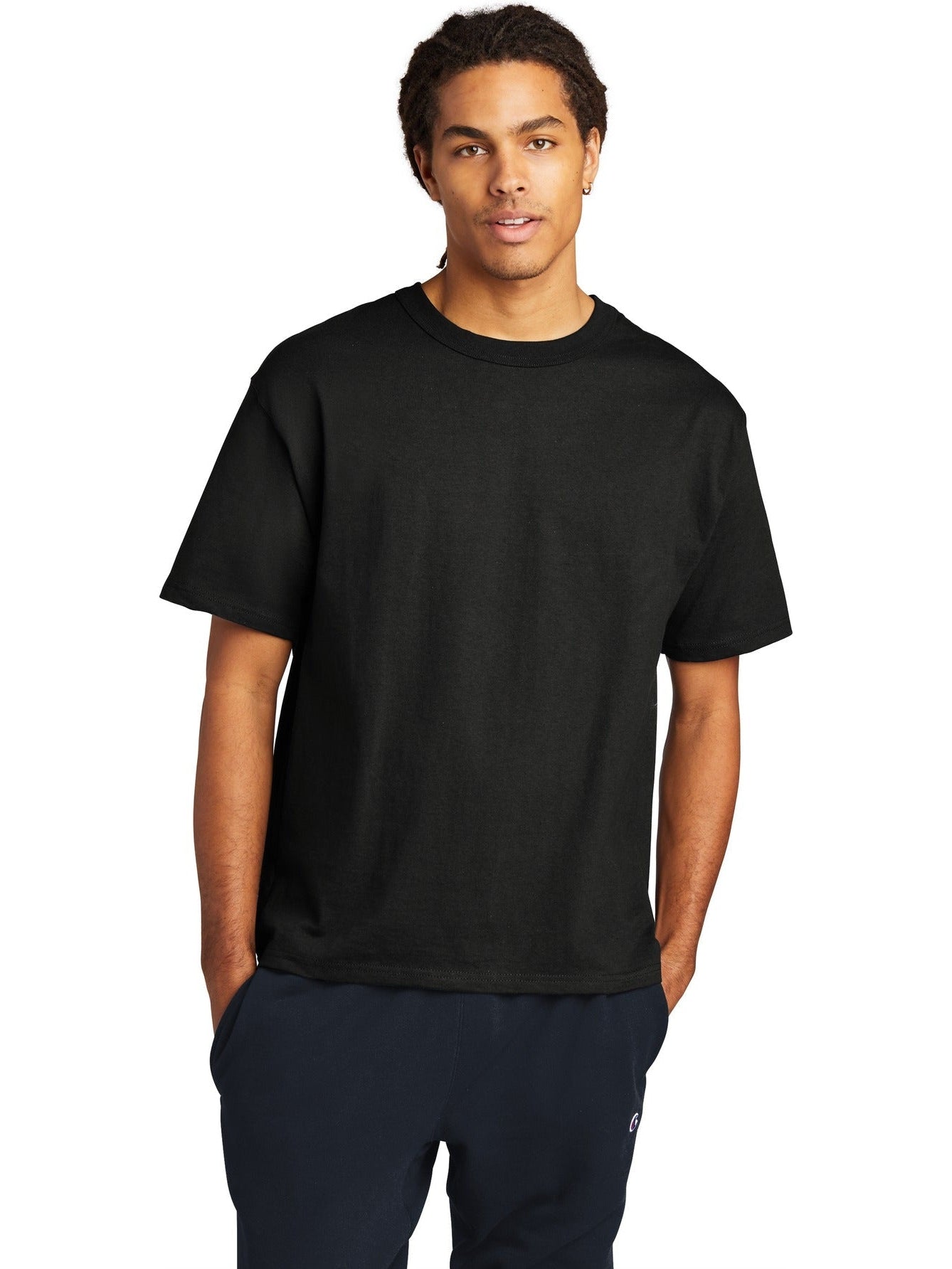 no-logo Champion Heritage 7-Oz. Jersey Tee-Regular-Champion-Thread Logic