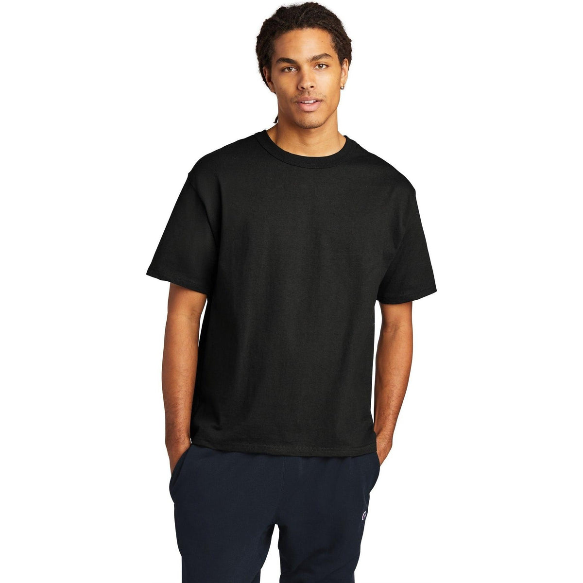 no-logo Champion Heritage 7-Oz. Jersey Tee-Polos-Champion-Thread Logic